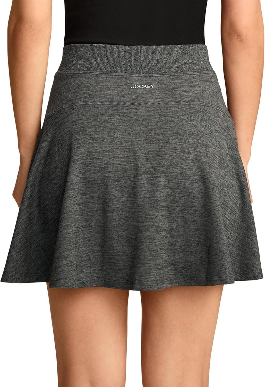 imageJockey Womens Activewear EverActive Skirt with Builtin ShortBlack Heather