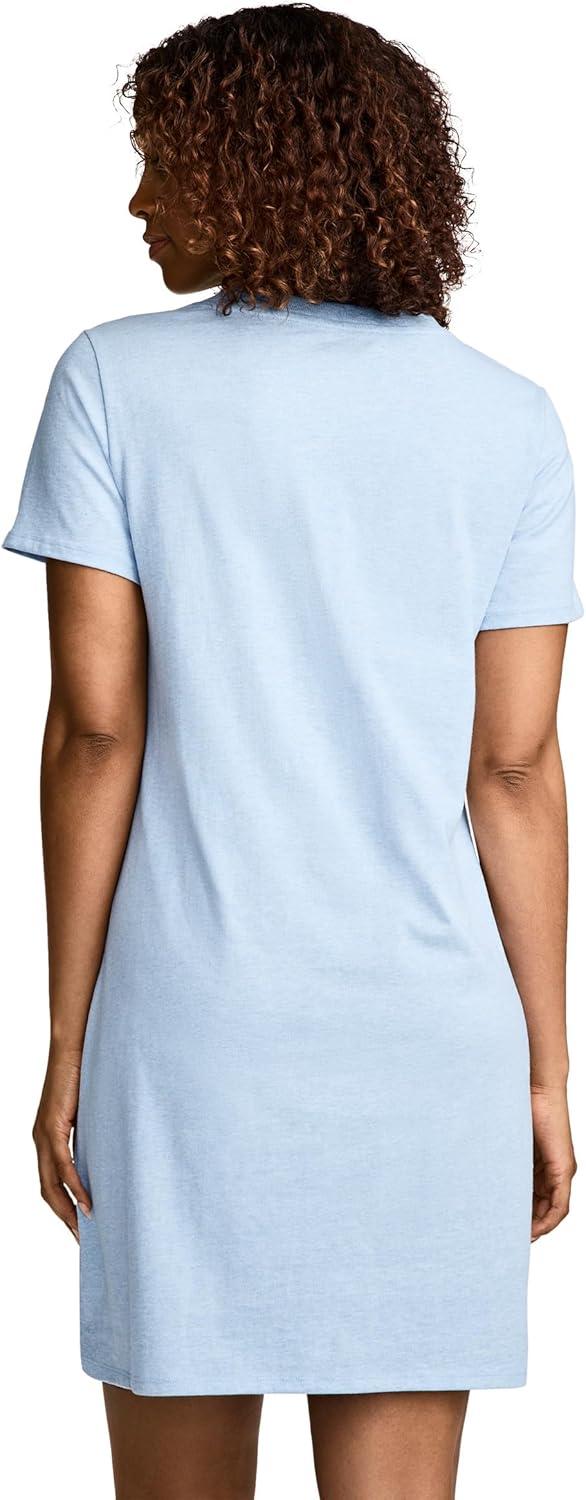 imageJockey Womens Activewear Organic Cotton TShirt DressBrilliant Blue