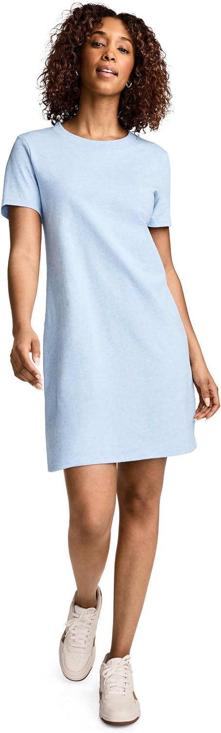 imageJockey Womens Activewear Organic Cotton TShirt DressBrilliant Blue