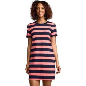 Jockey Women’s Activewear Organic Cotton T-Shirt Dress(Pink Stripe)