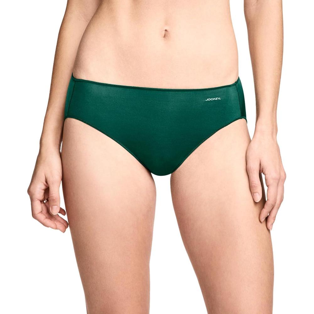 imageJockey Womens Underwear No Panty Line Promise Tactel BikiniDark Fern