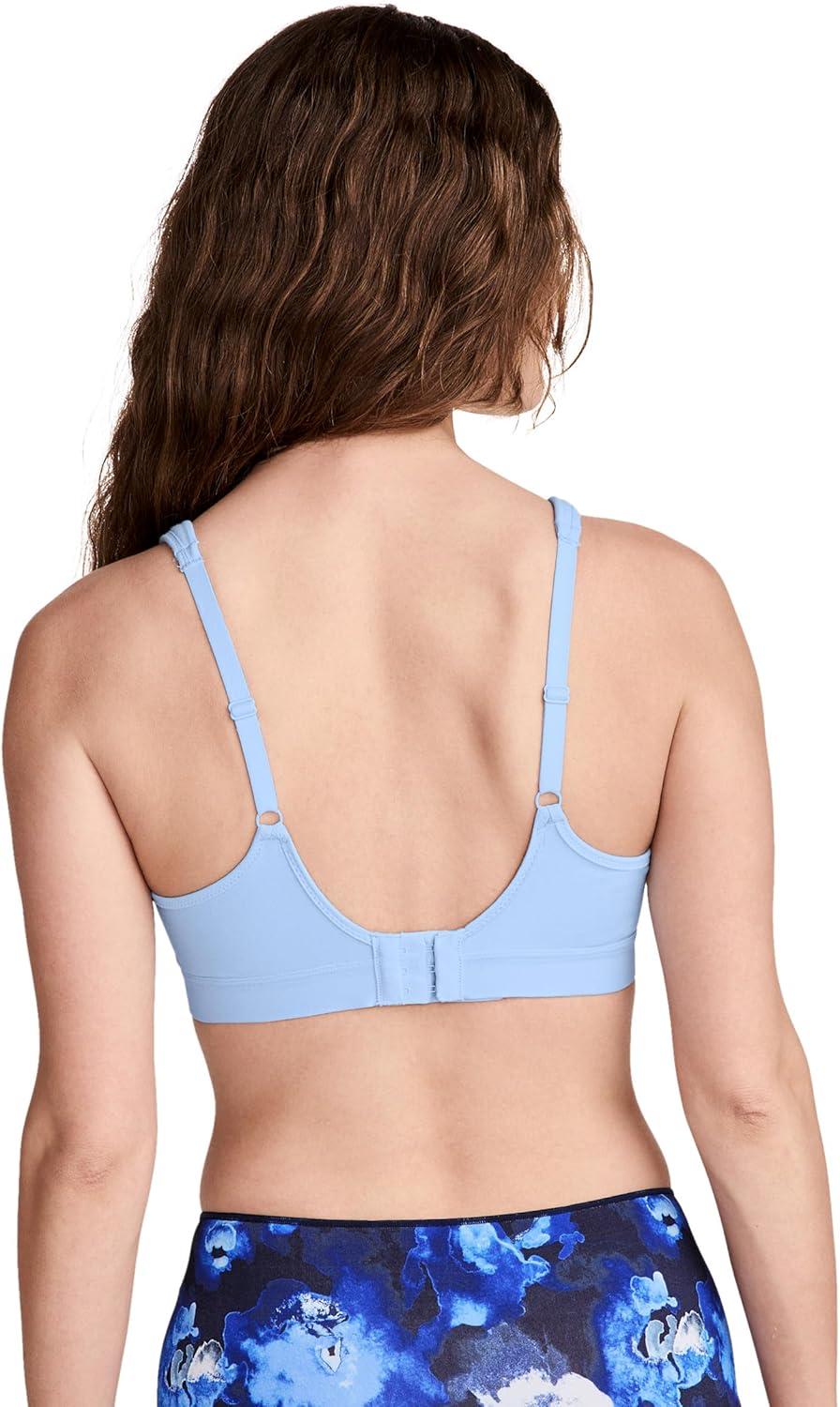 imageJockey Womens Bra Cooling Cotton Blend Wirefree Full Coverage Molded Cup BraBrilliant Blue
