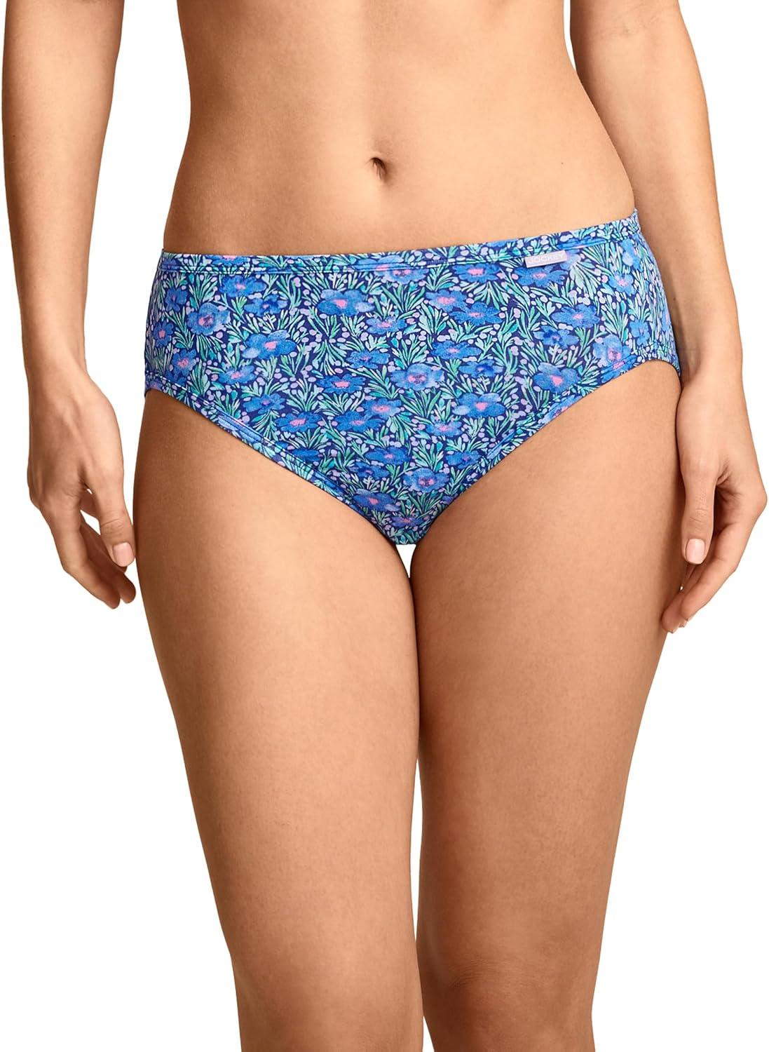 imageJockey Womens Underwear Supersoft French Cut 3 PackDitsy Bloom