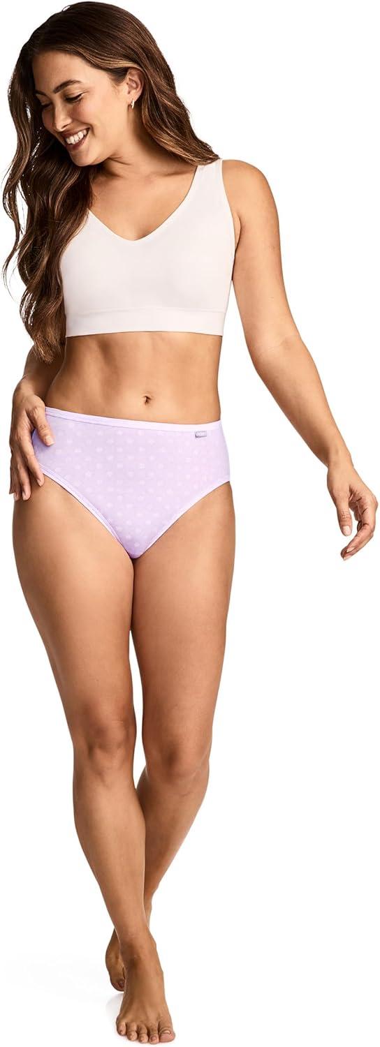 imageJockey Womens Underwear Supersoft French Cut 3 PackGarden Grid