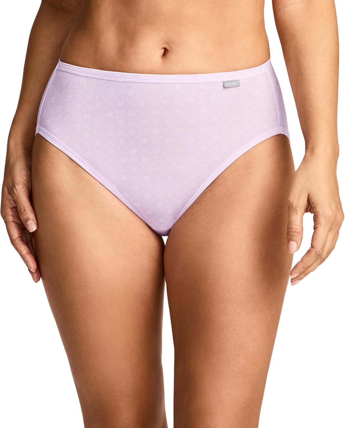 imageJockey Womens Underwear Supersoft French Cut 3 PackGarden Grid