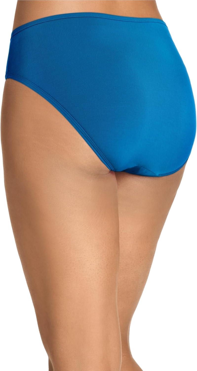 imageJockey Womens Underwear Supersoft French Cut 3 PackLayered Blue Floral SprigBlue StardustAzurite Sea