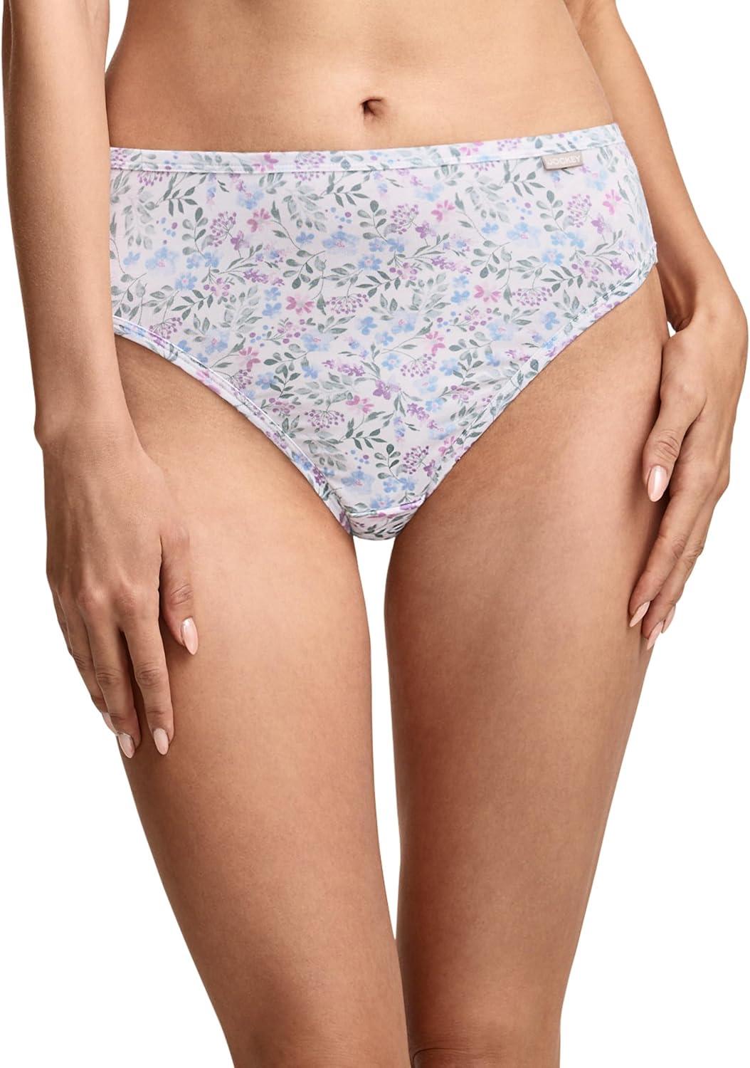 imageJockey Womens Underwear Supersoft French Cut 3 PackPressed Flowers