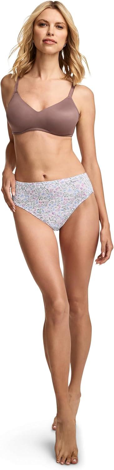 imageJockey Womens Underwear Supersoft French Cut 3 PackPressed Flowers