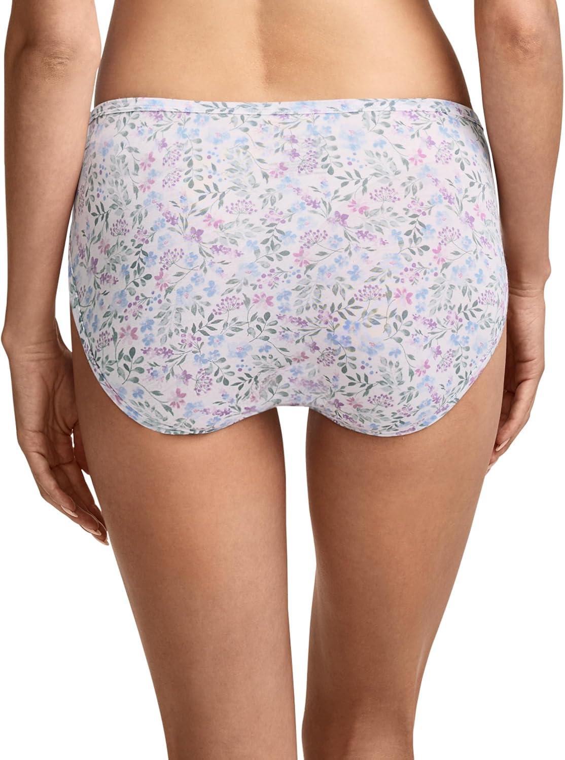 imageJockey Womens Underwear Supersoft French Cut 3 PackPressed Flowers