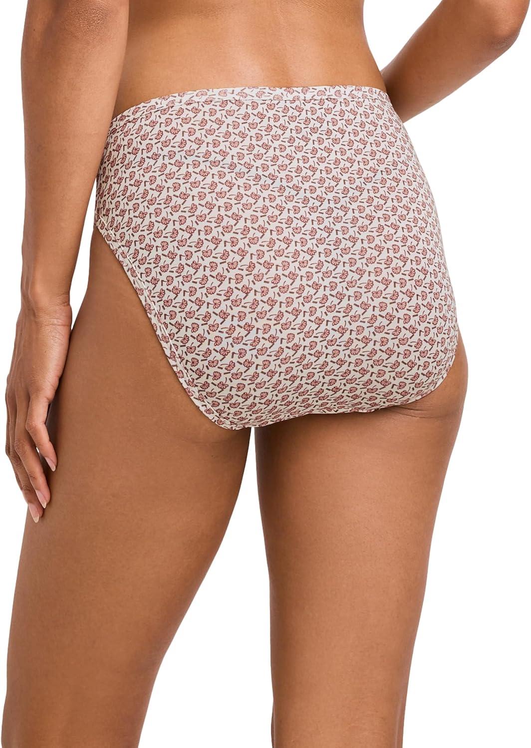 imageJockey Womens Underwear Supersoft French Cut 3 PackPurple Haze Floral WishSandy ShimmerTwilight Sands