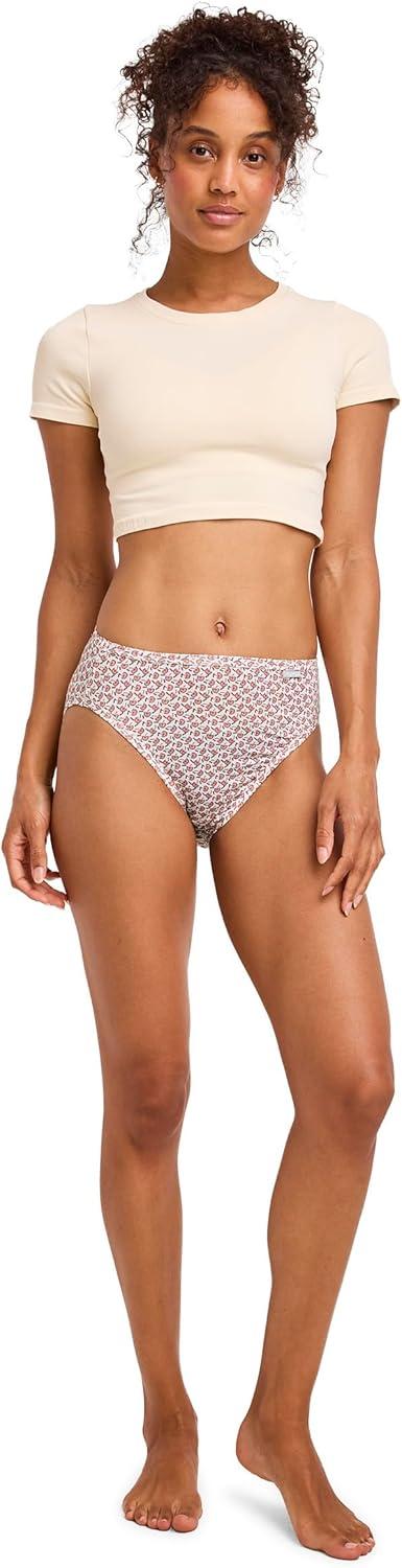 imageJockey Womens Underwear Supersoft French Cut 3 PackPurple Haze Floral WishSandy ShimmerTwilight Sands