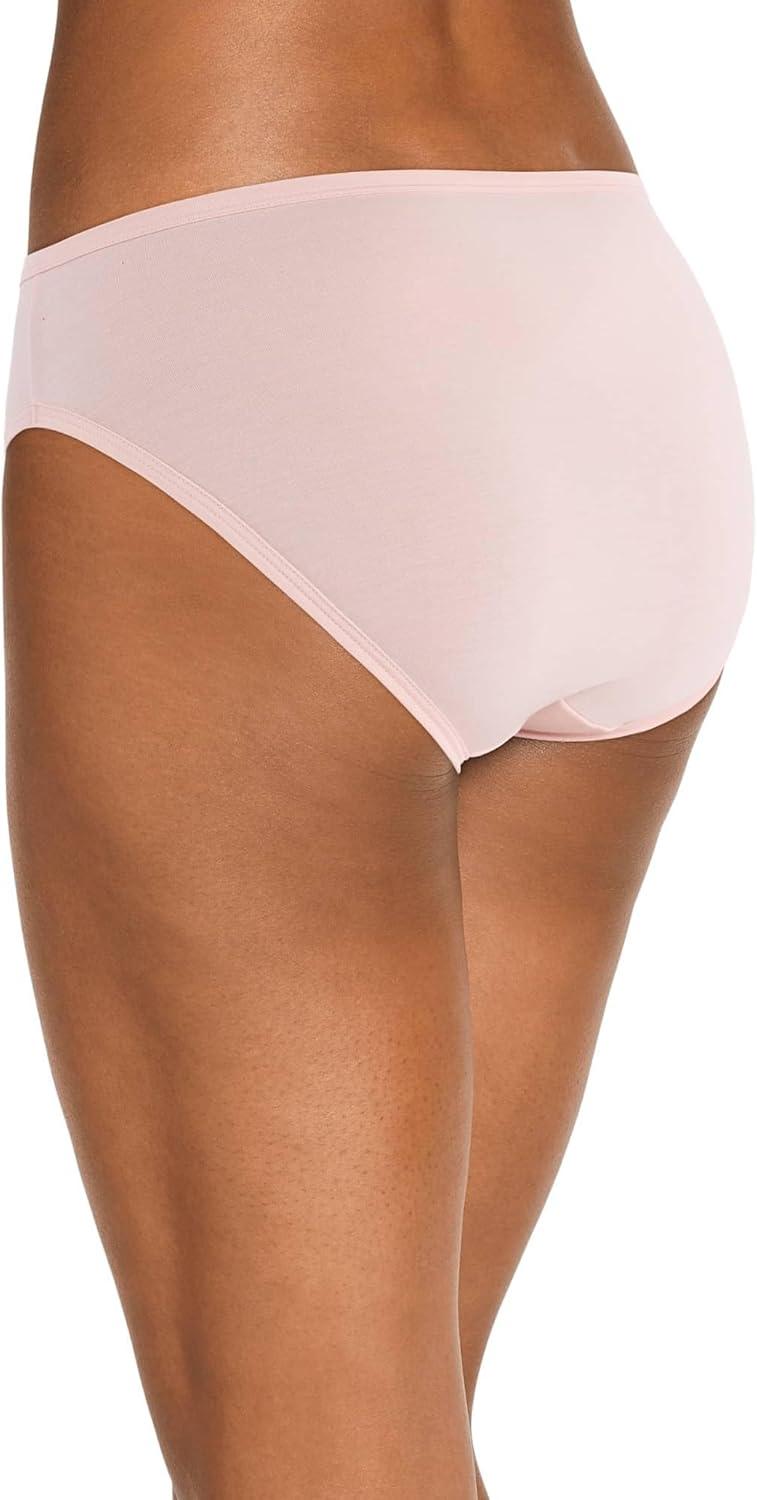 imageJockey Womens Underwear Supersoft French Cut 3 PackTempest LeopardCoral MistDusk Blue