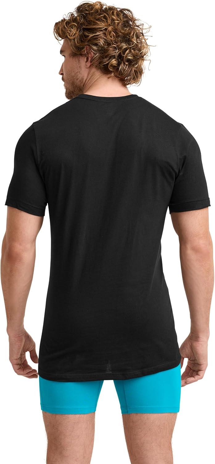 imageJockey Mens Undershirt Big amp Tall Classic Crew Neck Undershirt 12 PackBlack