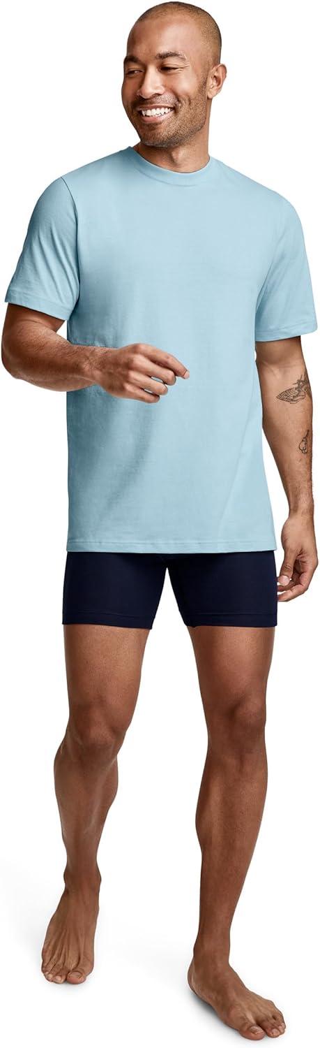 imageJockey TShirts for Men Crew Neck Undershirts Cotton Mens TShirts 3 PackCoral Drift