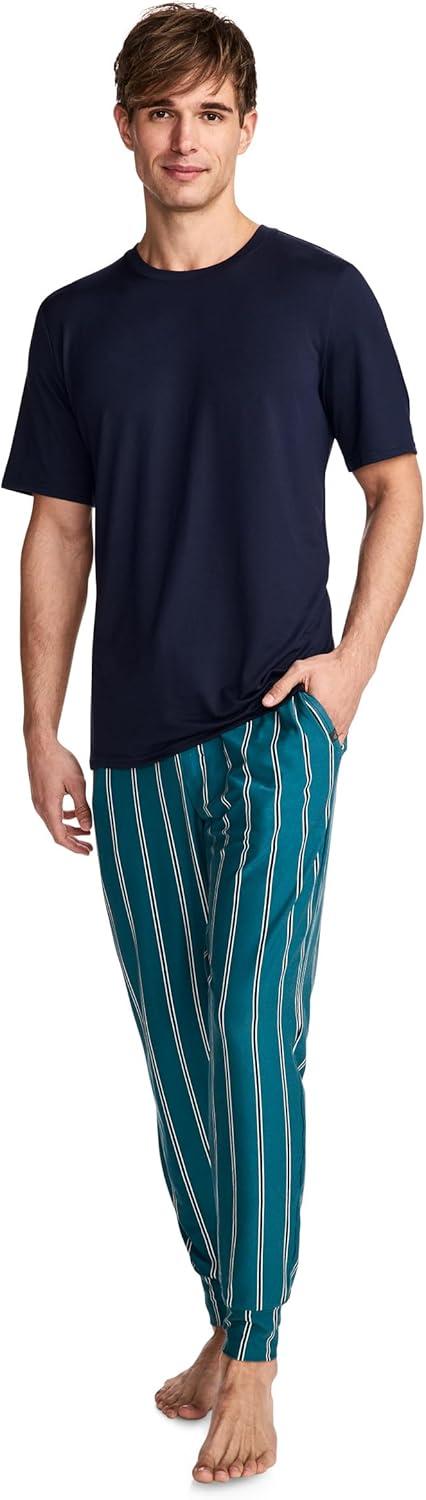 imageJockey Mens Sleepwear Ultra Soft Cooling Sleep JoggerLovely Stripe