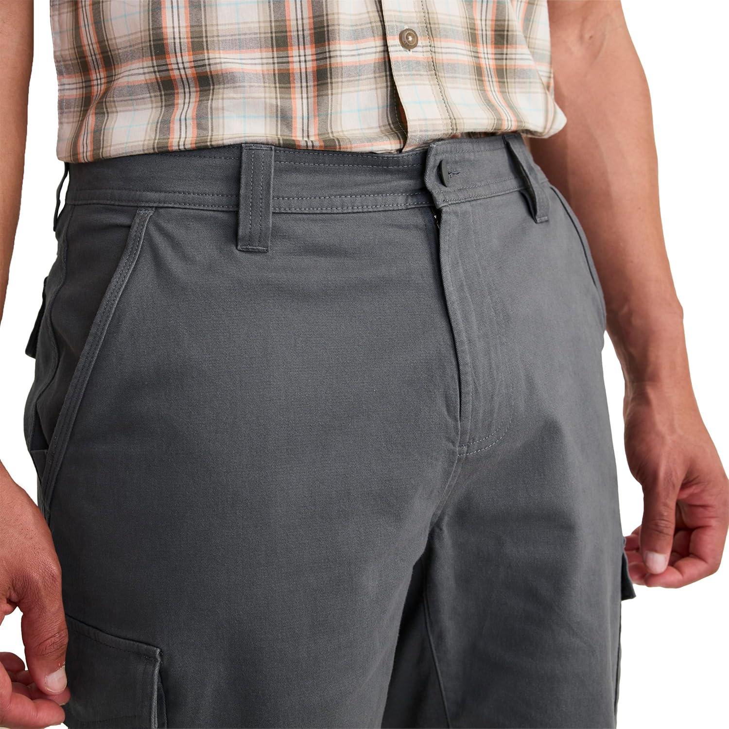 imageJockey Outdoors Mens Casualwear 10 Rugged Cargo ShortBattleship Grey