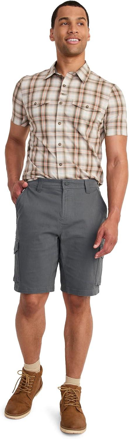 imageJockey Outdoors Mens Casualwear 10 Rugged Cargo ShortBattleship Grey
