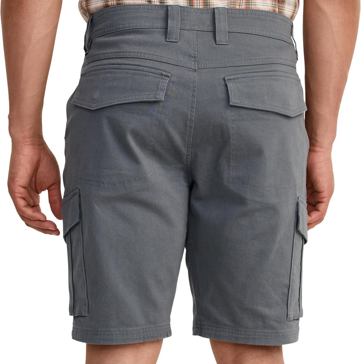 imageJockey Outdoors Mens Casualwear 10 Rugged Cargo ShortBattleship Grey