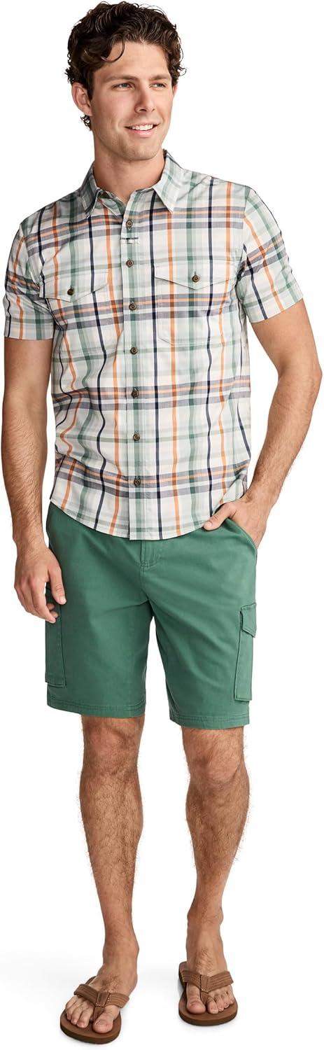 imageJockey Outdoors Mens Casualwear 10 Rugged Cargo ShortEucalyptus
