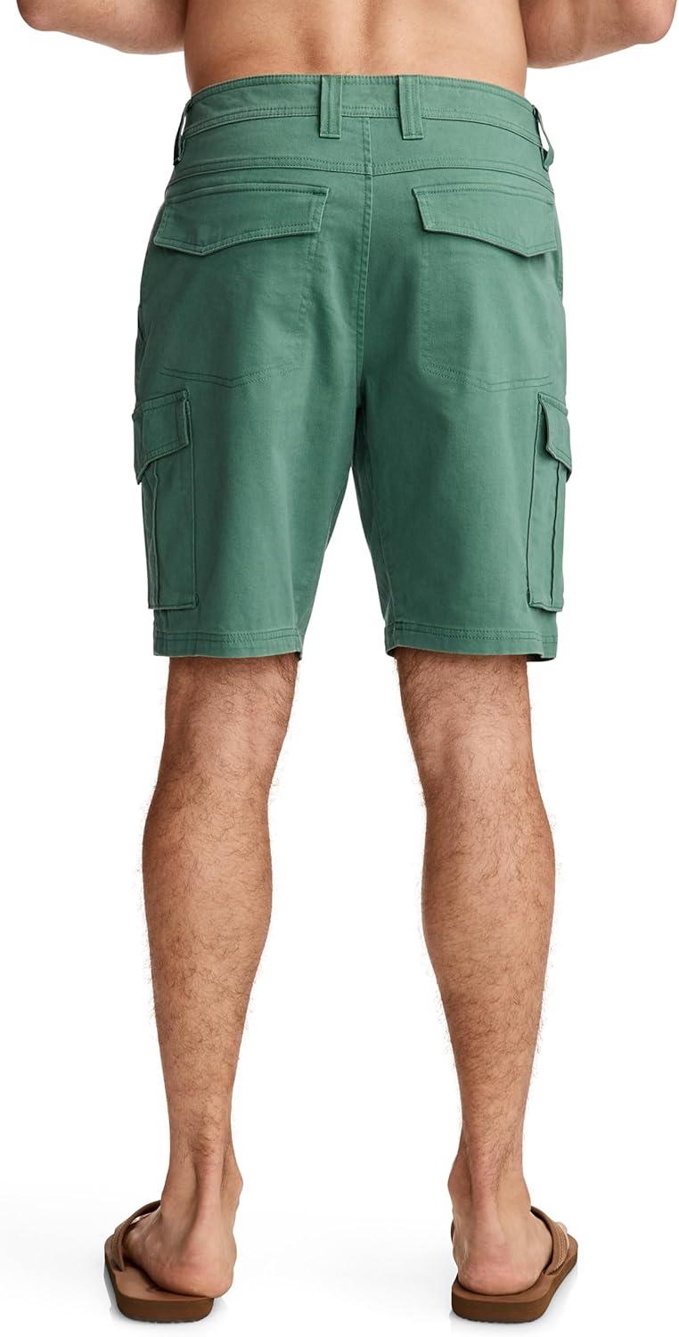 imageJockey Outdoors Mens Casualwear 10 Rugged Cargo ShortEucalyptus