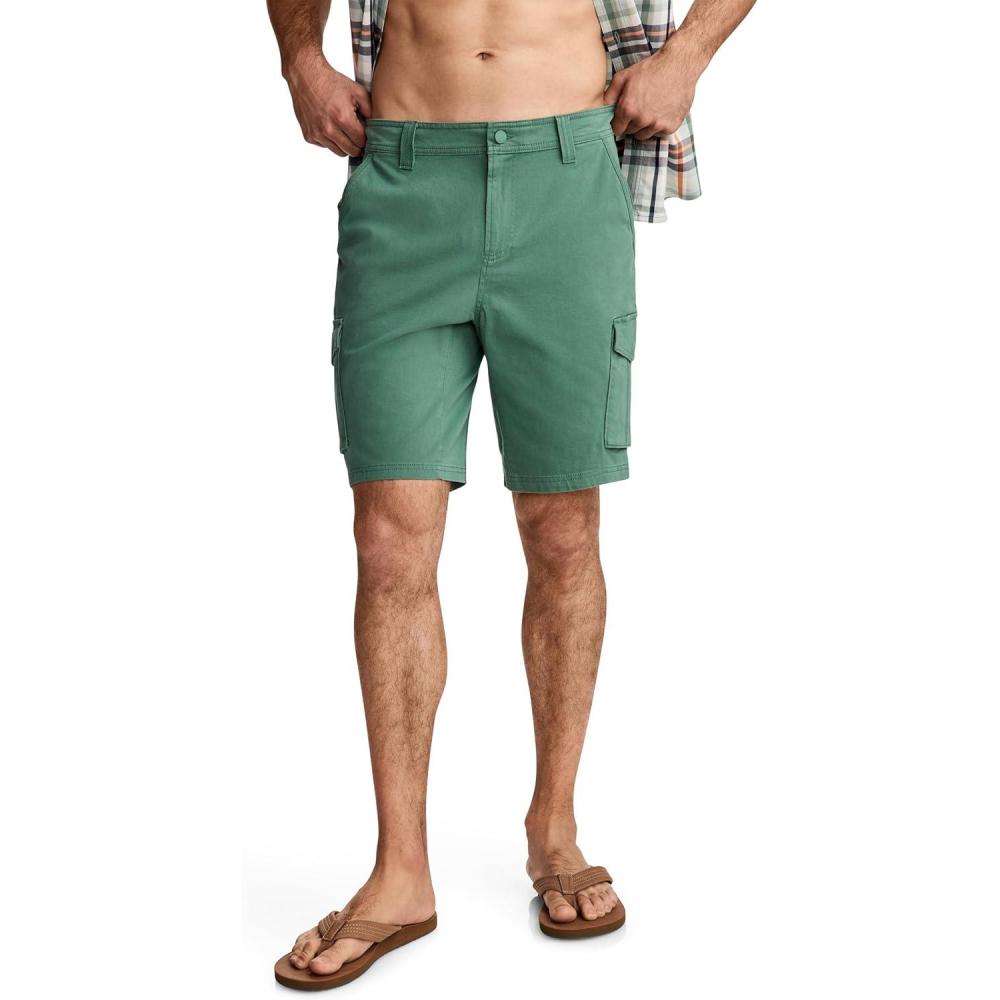 imageJockey Outdoors Mens Casualwear 10 Rugged Cargo ShortEucalyptus