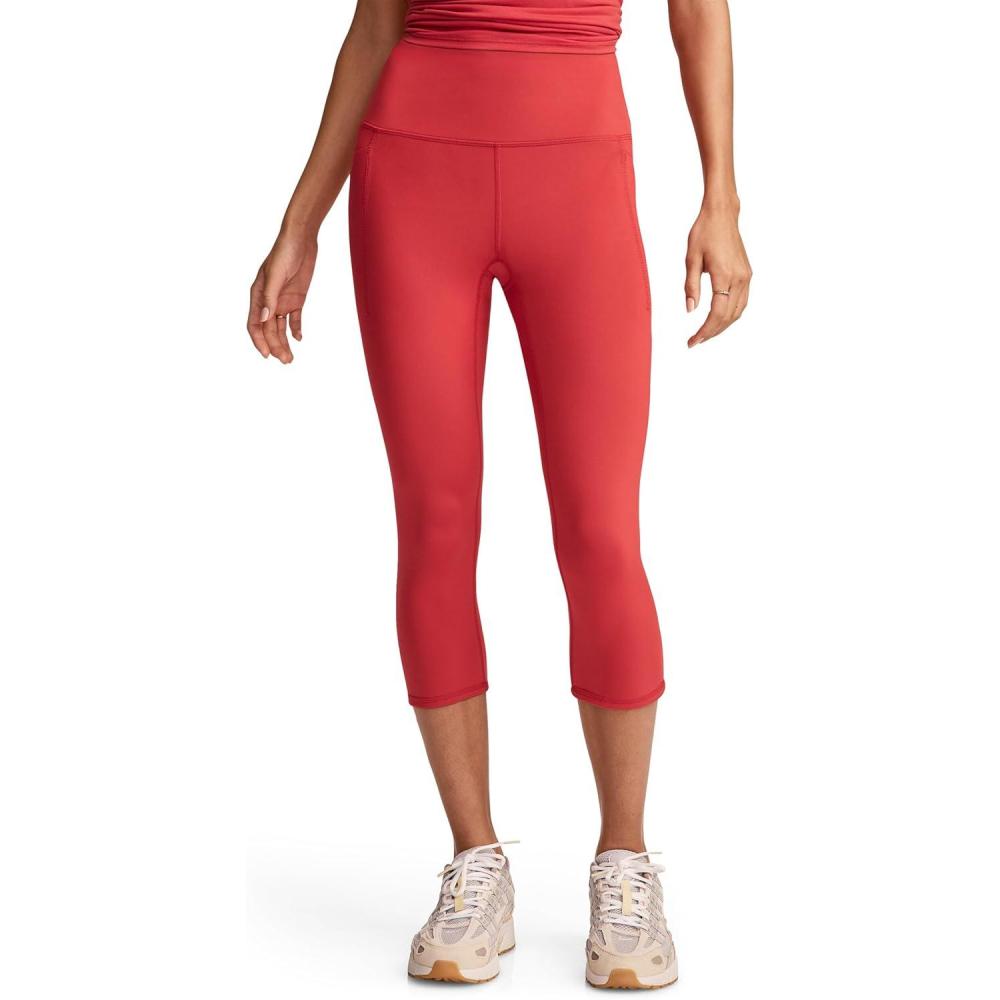 imageJockey Womens Activewear EverActive Capri LeggingDragonfruit Red