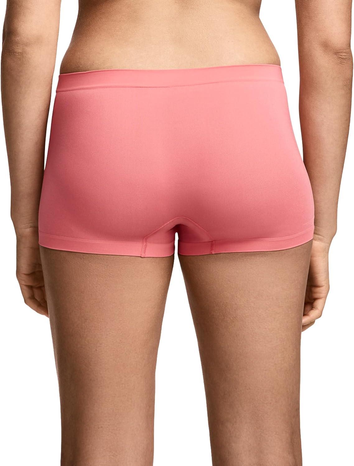 imageJockey Womens Underwear Seamfree BoyshortCoral Pink