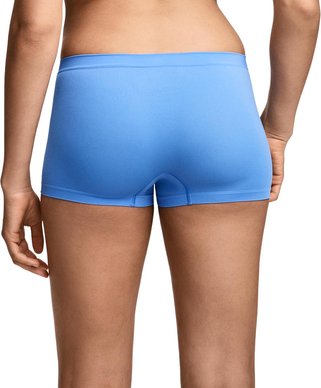 imageJockey Womens Underwear Seamfree BoyshortCrisp Blue