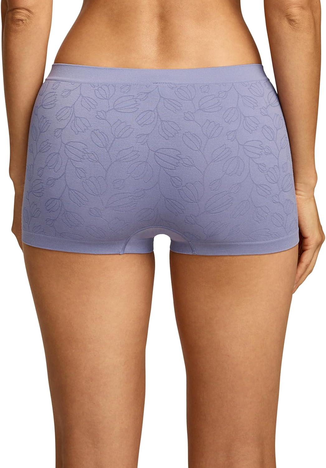 imageJockey Womens Underwear Seamfree BoyshortHydrangea Bloom