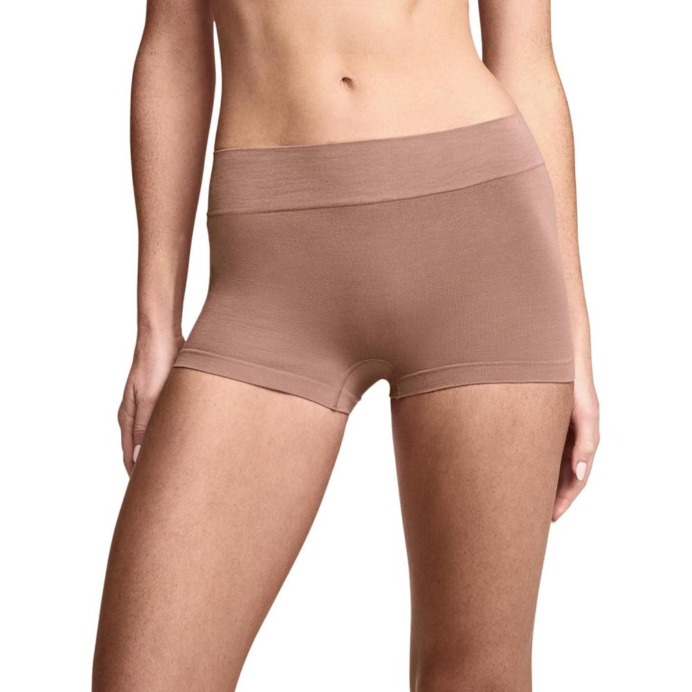 imageJockey Womens Underwear Seamfree Comfort Waist BoyshortAlmond