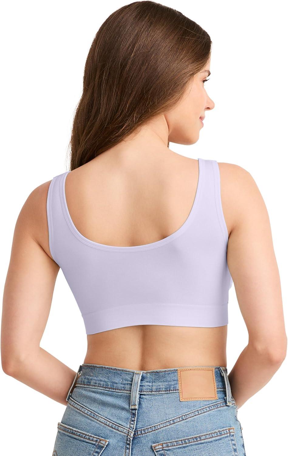 imageJockey Womens Bra Seamfree Back Smoothing BraletteDreamy Purple