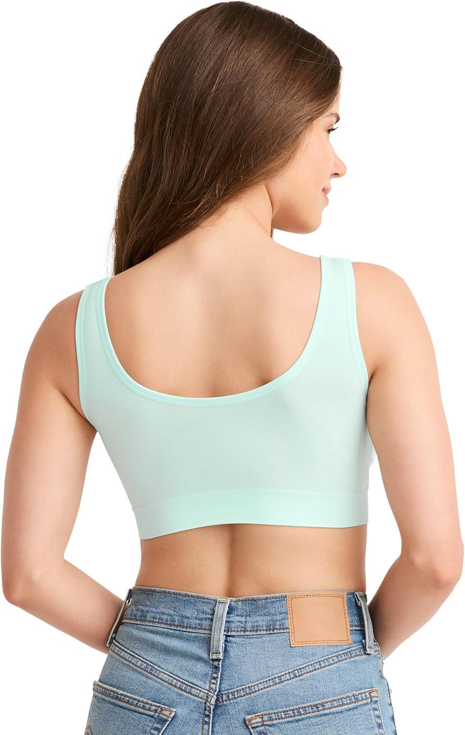 imageJockey Womens Bra Seamfree Back Smoothing BraletteMorning Dew
