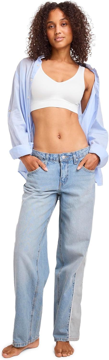 imageJockey Womens Bra Seamfree Back Smoothing BraletteWhite Out