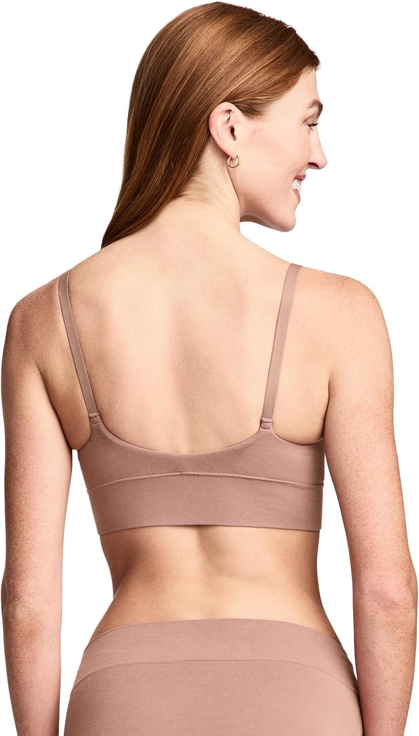 imageJockey Womens Bra Seamfree Smooth TShirt BraletteAlmond