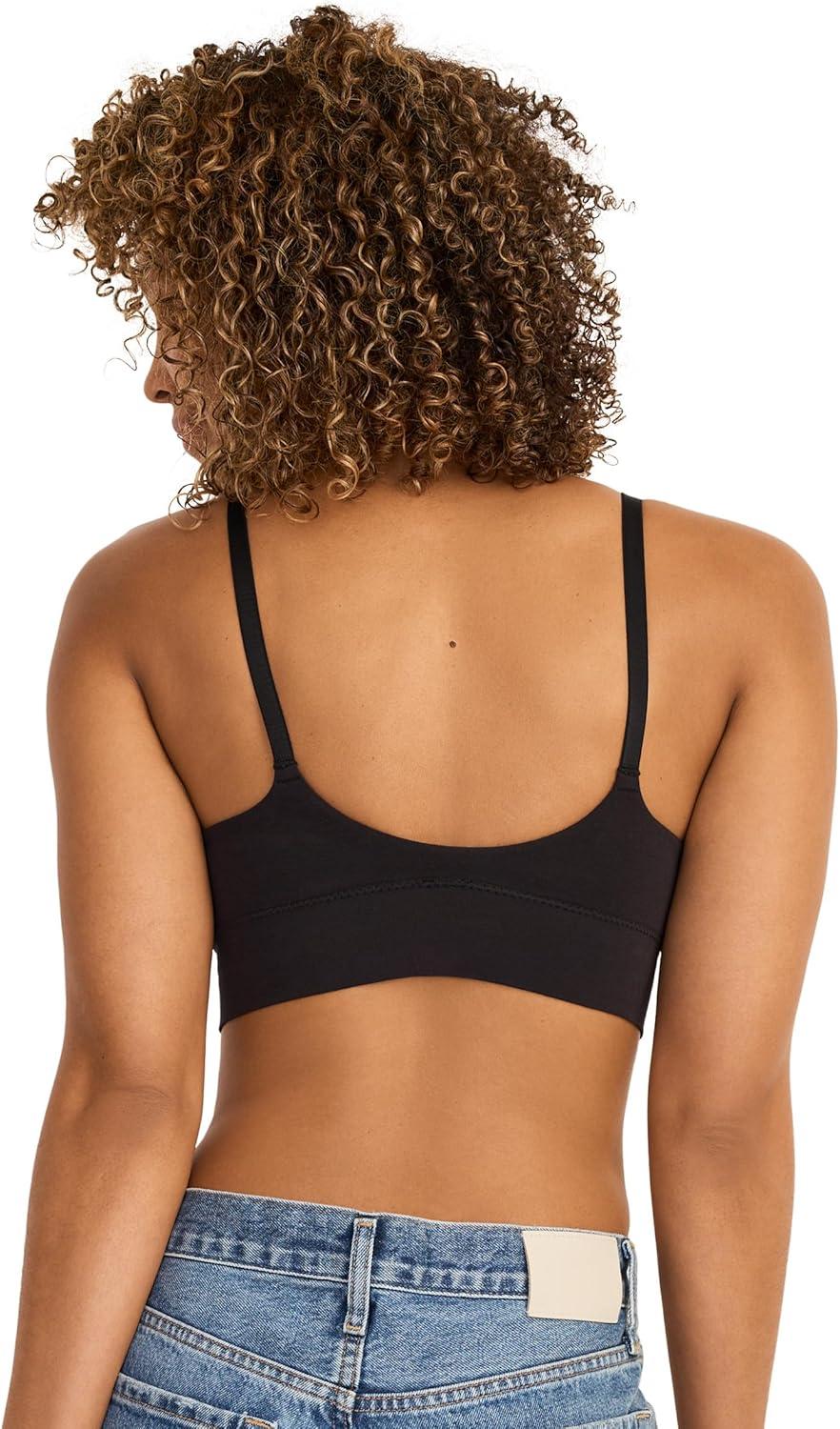 imageJockey Womens Bra Seamfree Smooth TShirt BraletteBlack