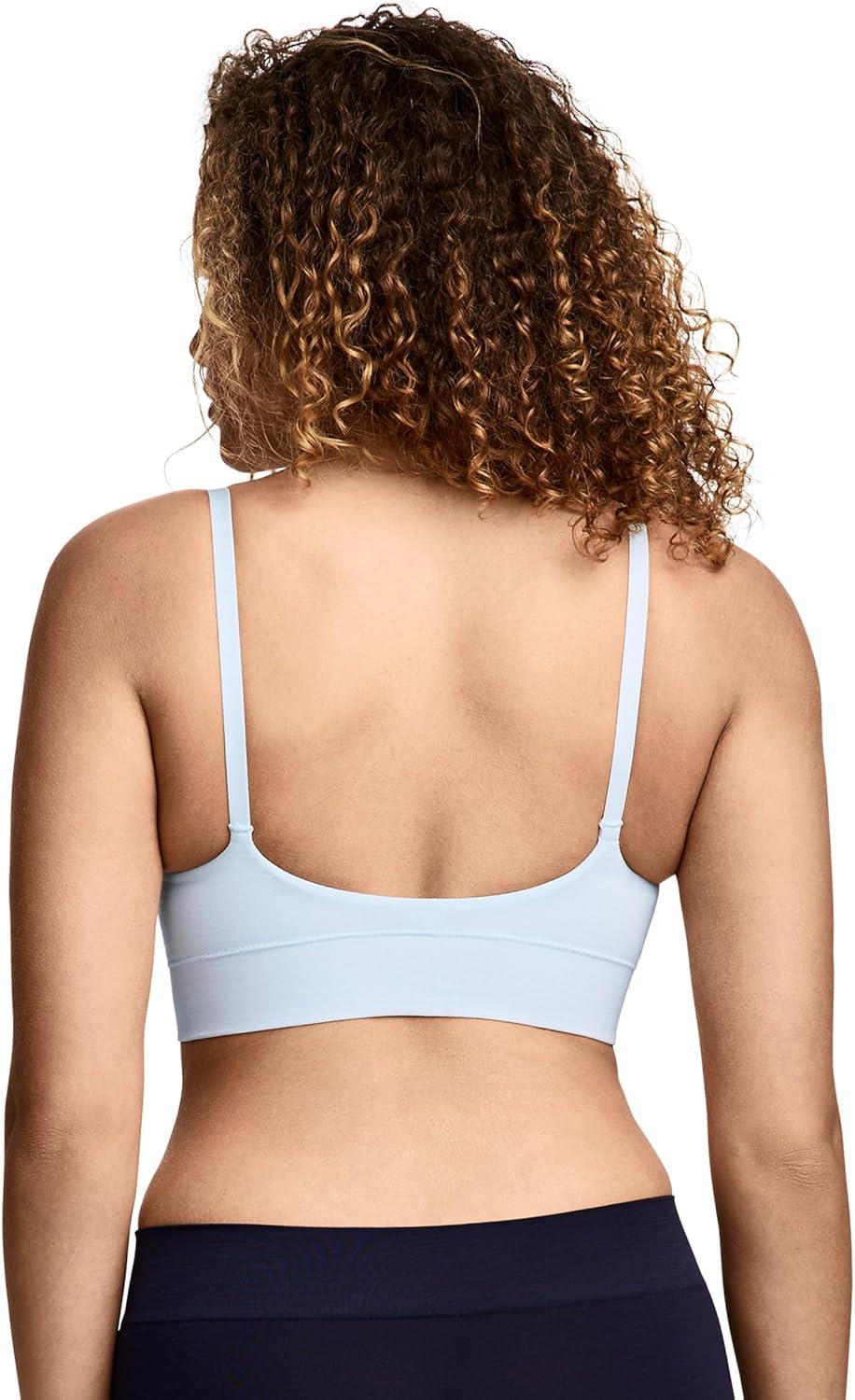 imageJockey Womens Bra Seamfree Smooth TShirt BraletteBlue Topaz