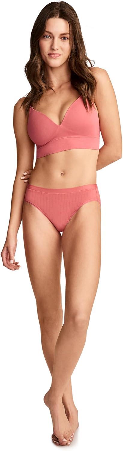 imageJockey Womens Bra Seamfree Smooth TShirt BraletteCoral Pink
