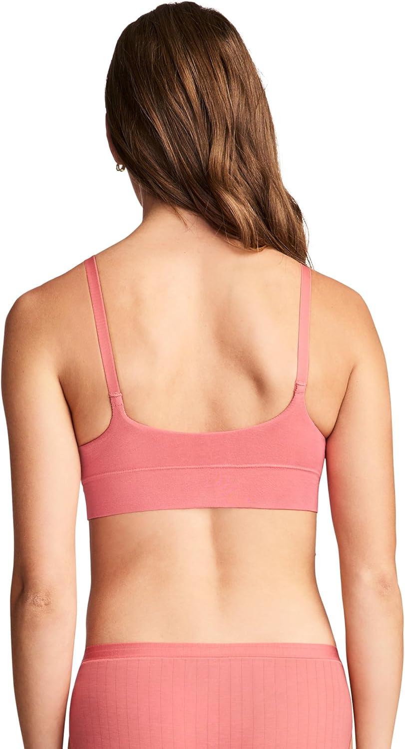 imageJockey Womens Bra Seamfree Smooth TShirt BraletteCoral Pink