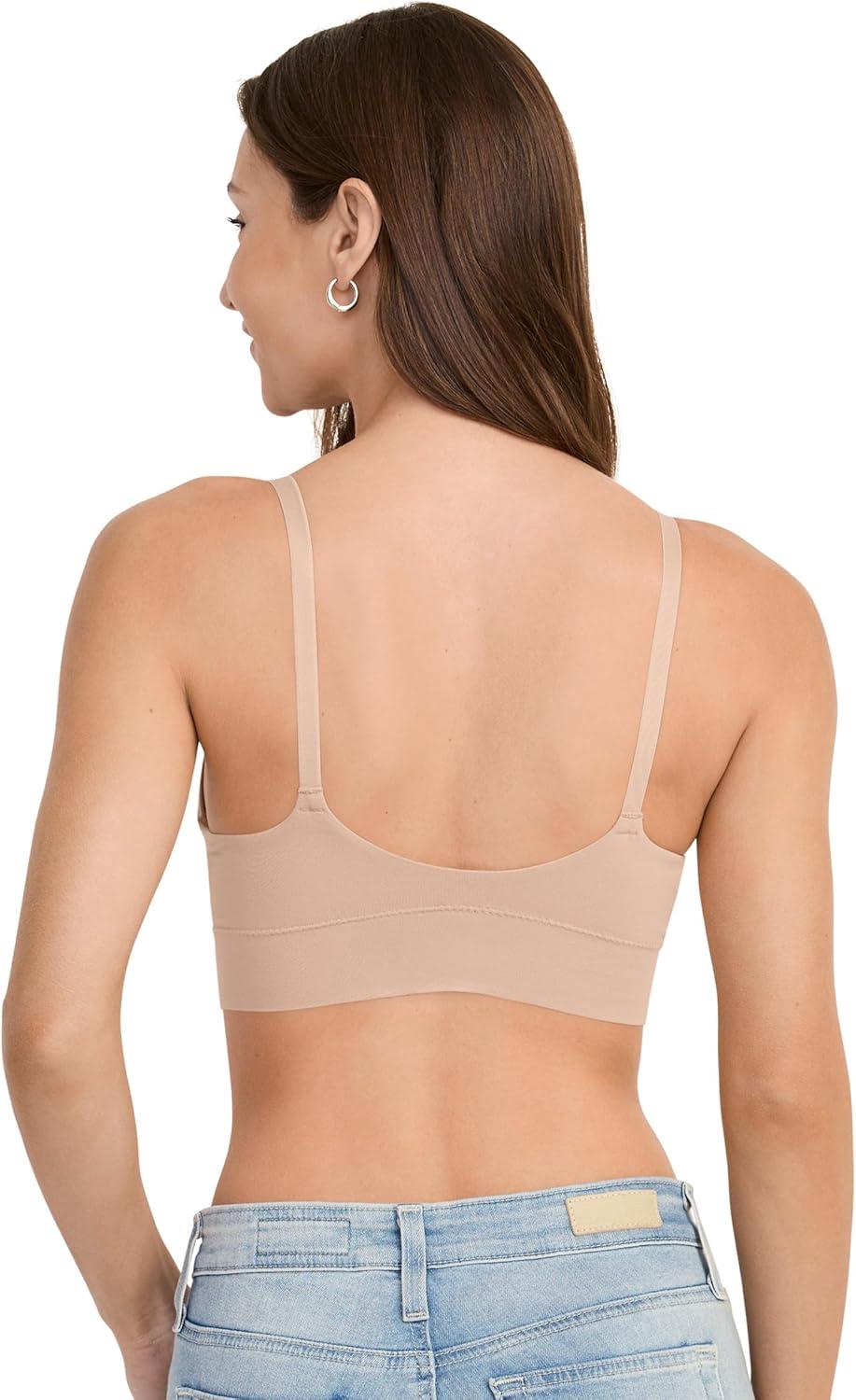imageJockey Womens Bra Seamfree Smooth TShirt BraletteLight