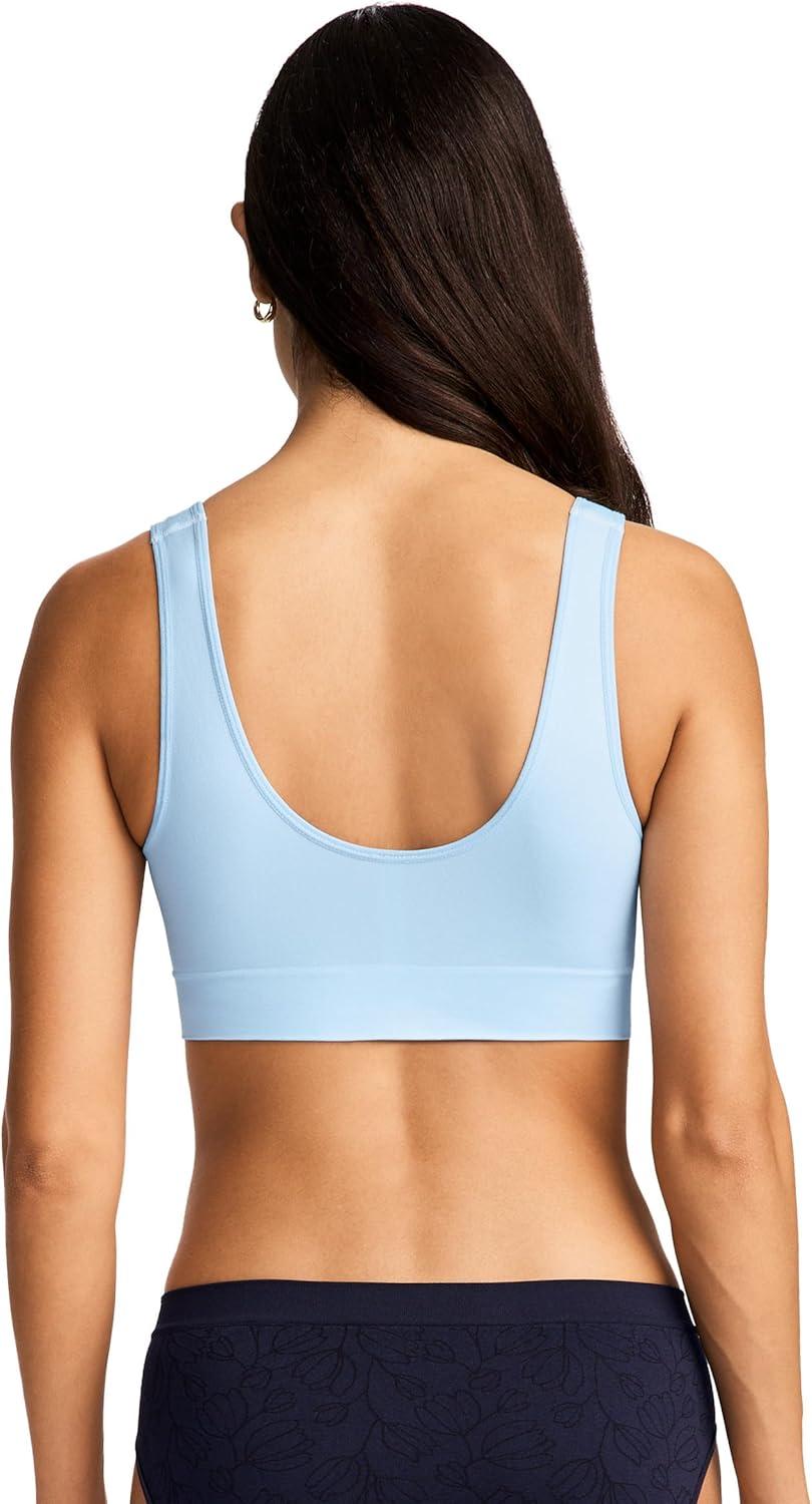 imageJockey Womens Bra Seamfree Stretch Tank Strap BraletteBrilliant Blue