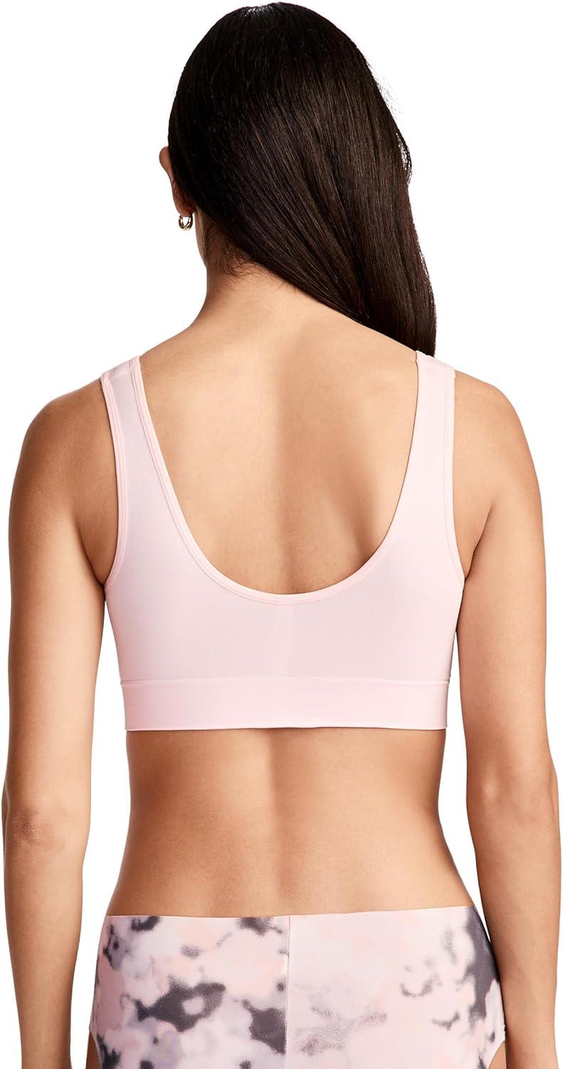 imageJockey Womens Bra Seamfree Stretch Tank Strap BralettePink Shadow