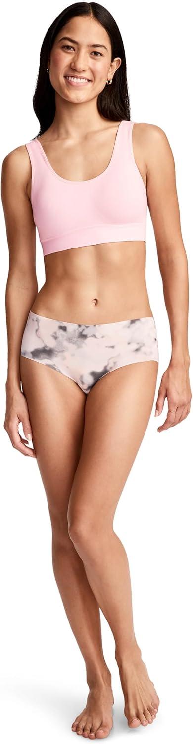 imageJockey Womens Bra Seamfree Stretch Tank Strap BralettePink Shadow