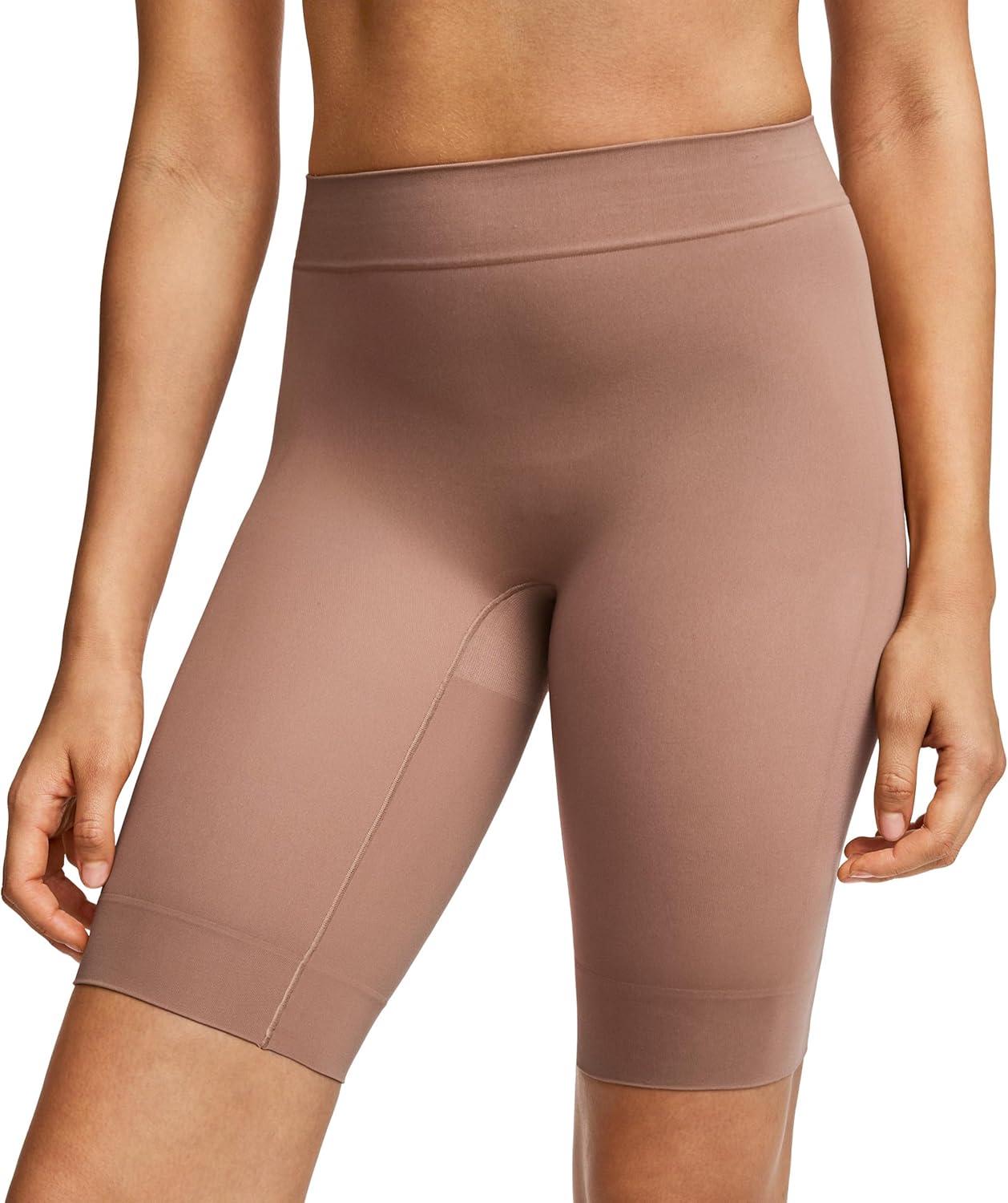 imageJockey Womens Shapewear Skimmies Seamfree Ultralight Smoothing FullThigh SlipshortAlmond