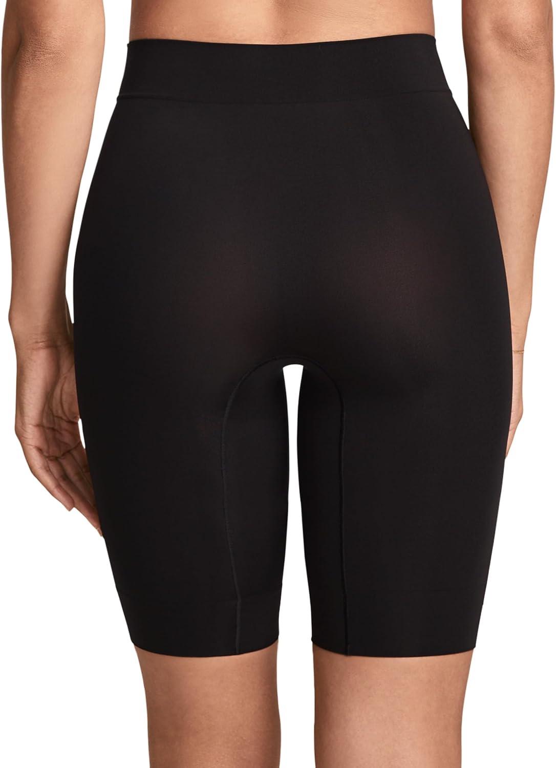 imageJockey Womens Shapewear Skimmies Seamfree Ultralight Smoothing FullThigh SlipshortBlack