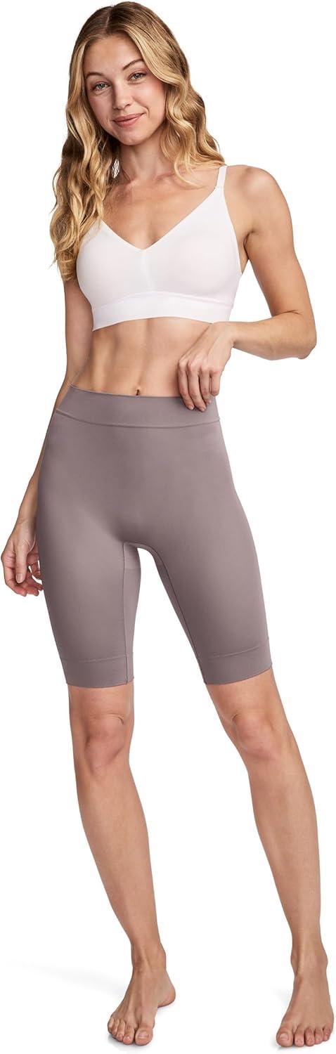 imageJockey Womens Shapewear Skimmies Seamfree Ultralight Smoothing FullThigh SlipshortTwilight Sands