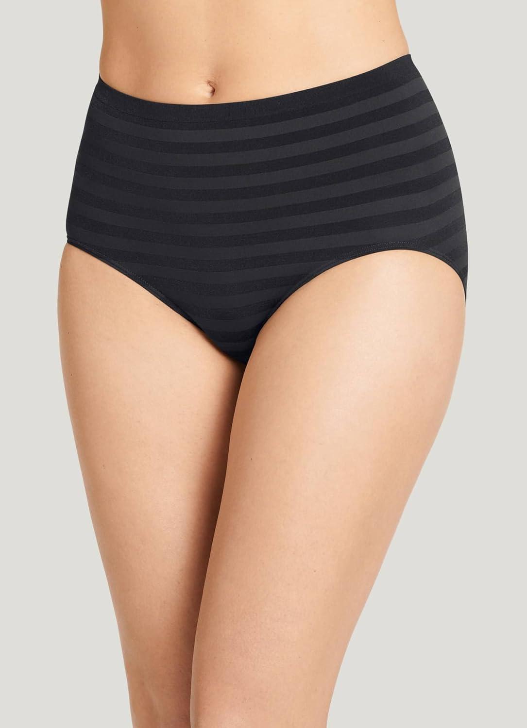 imageJockey Womens Underwear Matte amp Shine Seamfree Full Rise Brief