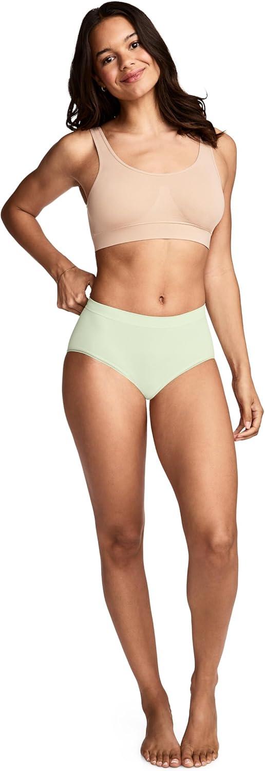 imageJockey Womens Underwear Seamfree Chill Modern BriefFrothy Mint