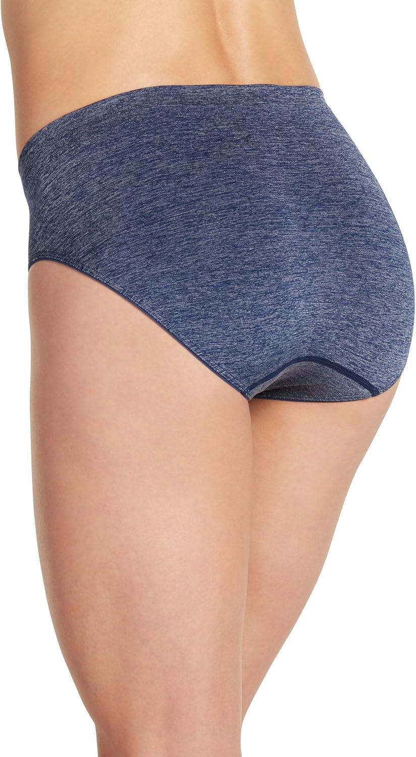 imageJockey Womens Underwear Smooth amp Shine Seamfree Hi CutJust Past Midnight Heather