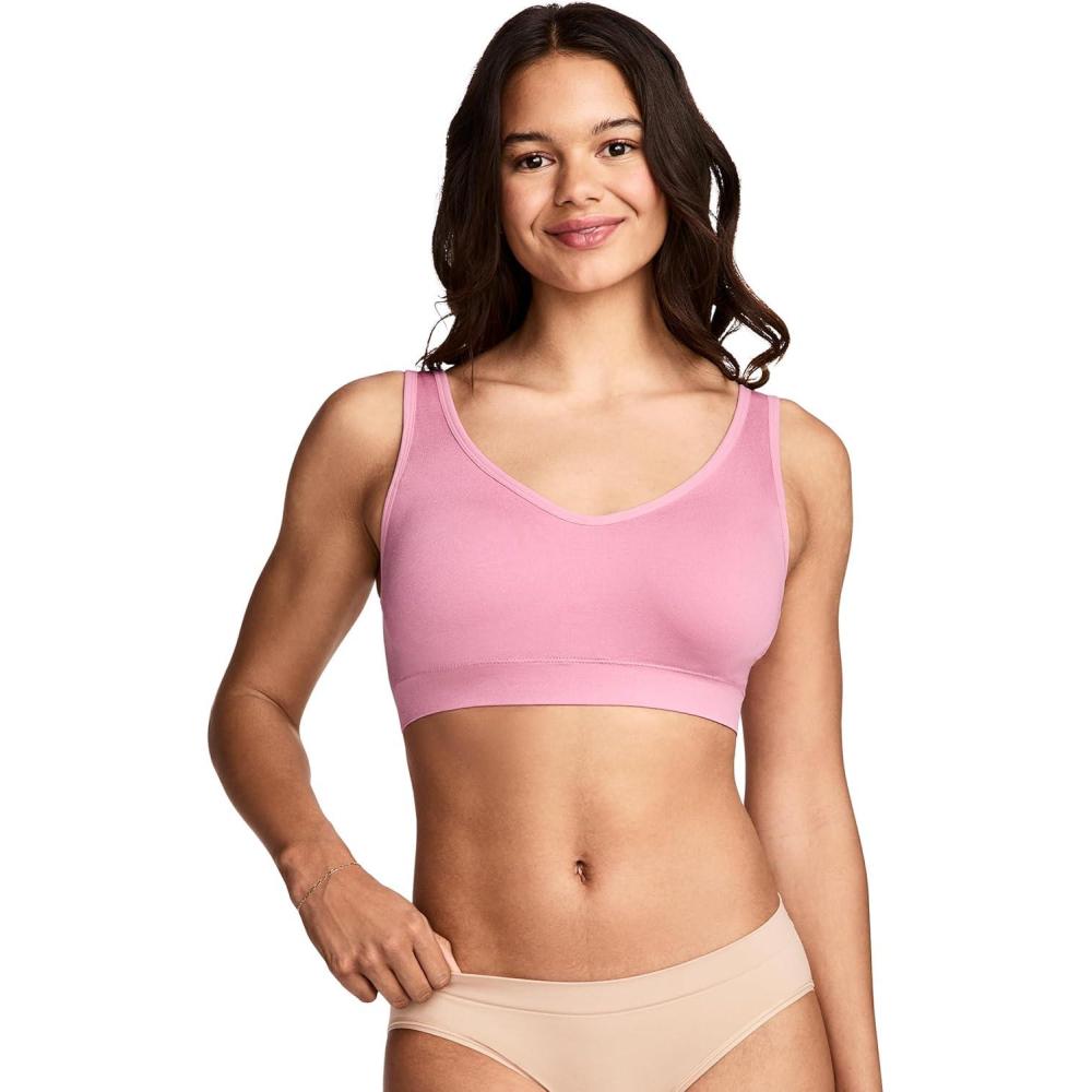 imageJockey Womens Bra Seamfree Back Smoothing BraletteJellyfish