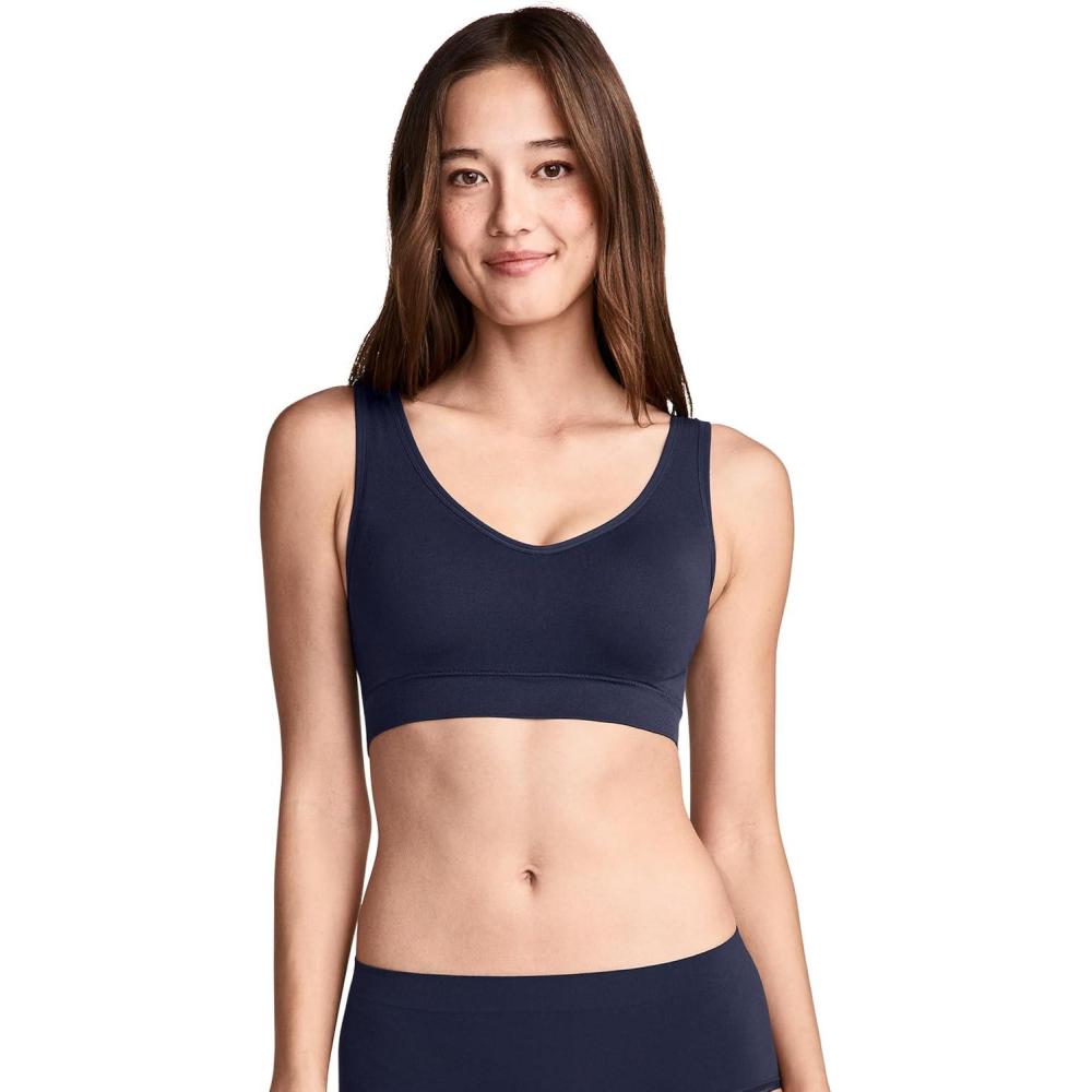 imageJockey Womens Bra Seamfree Back Smoothing BraletteJockey Blue